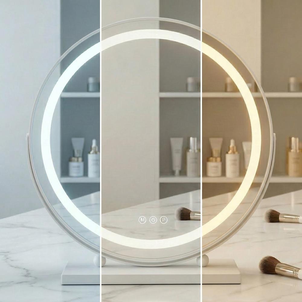 Spegel LED MAKE-UP Vit 50 cm