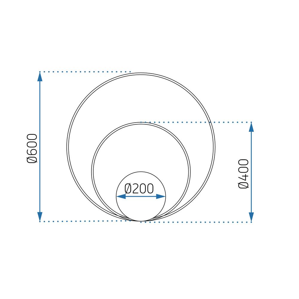 TAKLAMPA MED FJÄRRKONTROLL LED-PLAFOND APP802-C Svart