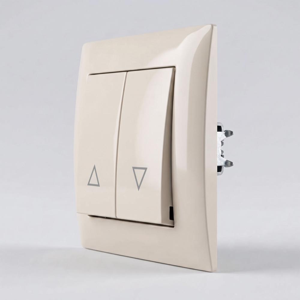 Venetian Blind Switch with Frame OSTE JNH009-W BEIGE