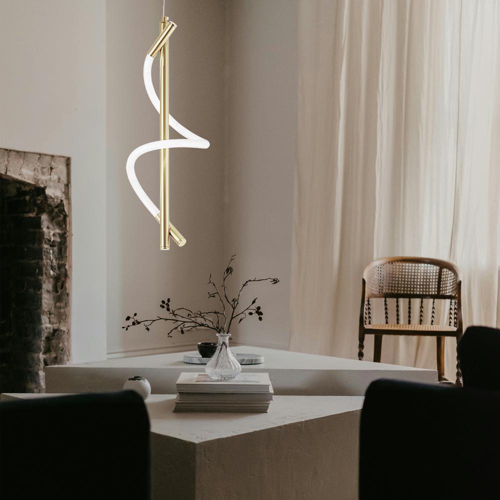 HÄNGLAMPA LED G015-CP Bright Gold
