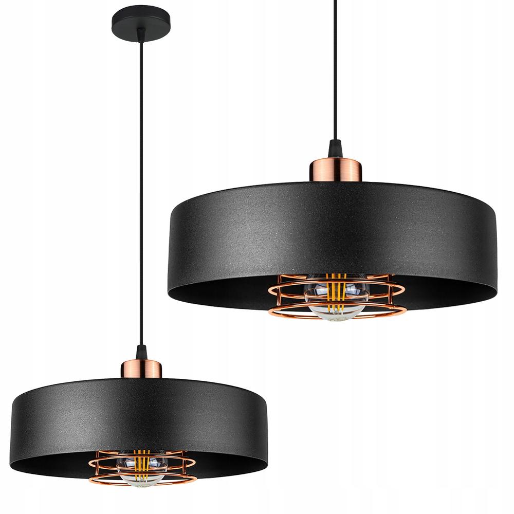 Hänglampa APP1246-1CP Svart-Roséguld