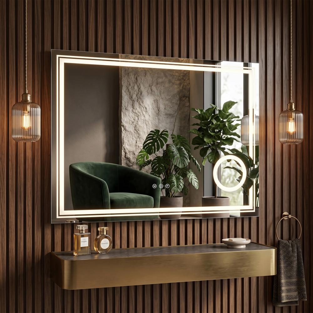 LED-VÄGGSPEGEL 80x60cm HAVEN