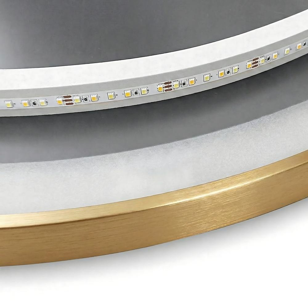 VÄGGSPEGEL LED 80 cm MMJ Borstad Guld