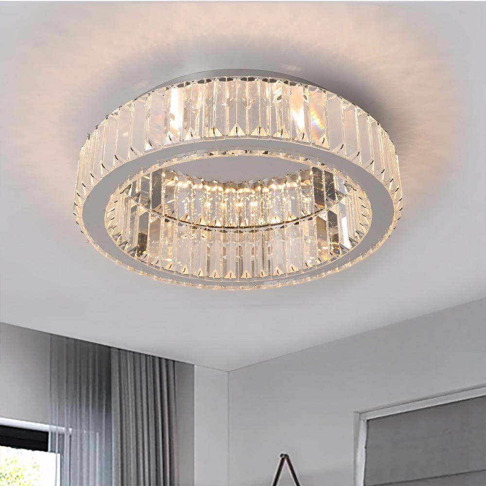 KRYSSTALLAMPA PLAFOND APP1744-C 50 cm KROM