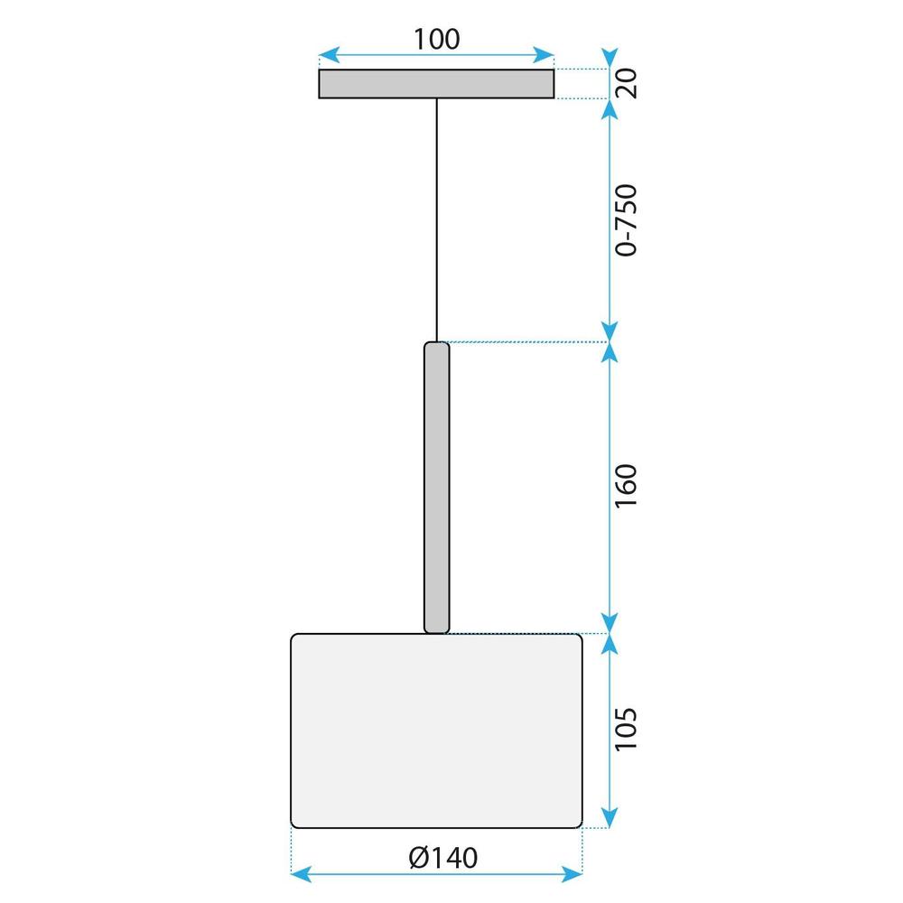 Taklampa Hängande med Glas-skärm APP1698-1CP AMBER A