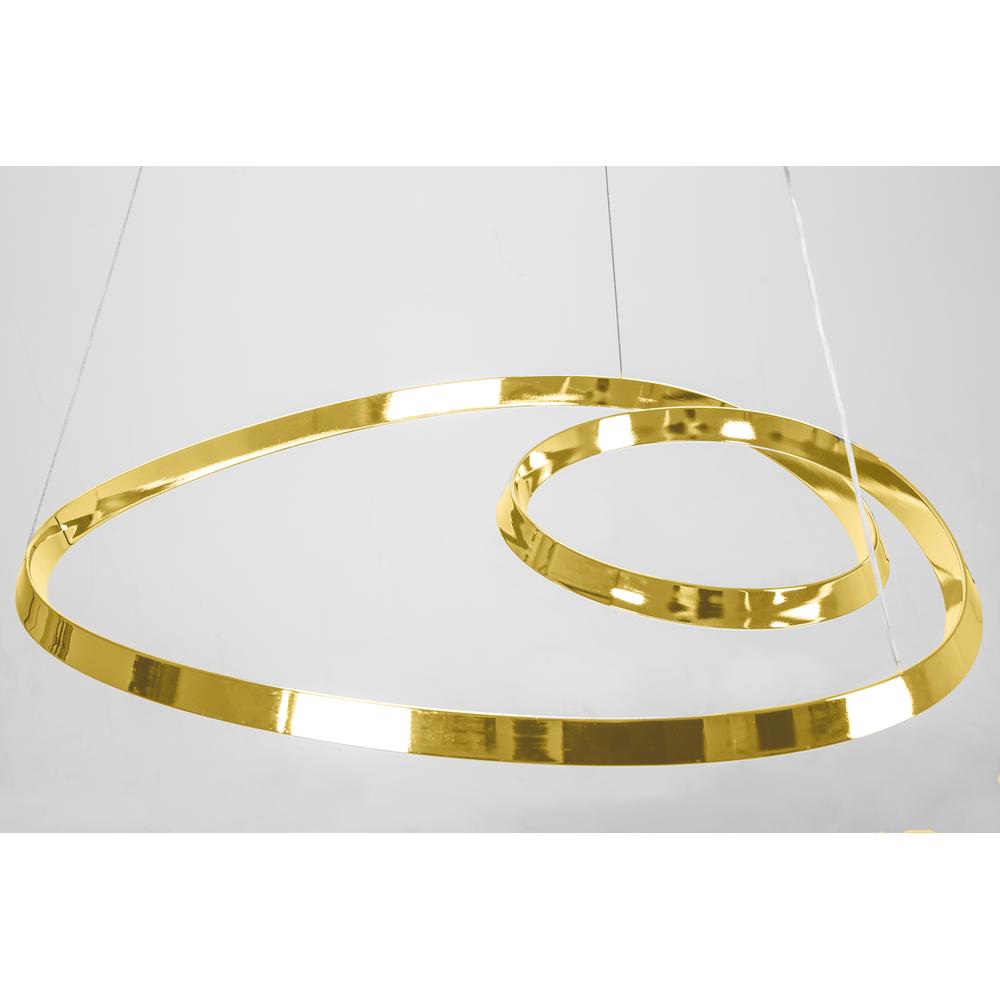 Taklampa Loop LED APP797-cp Guld + Fjärrkontroll