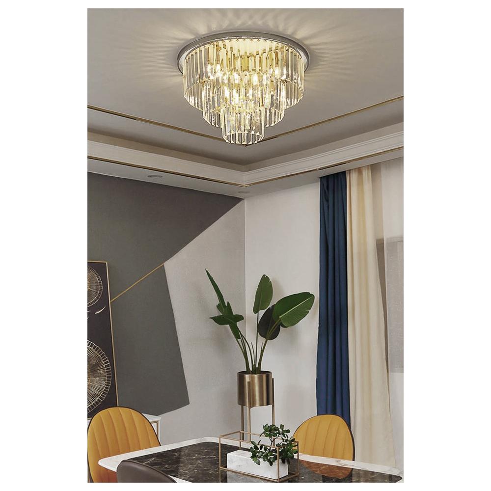 KRYSSTALLAMPA PLAFOND APP780-7C
