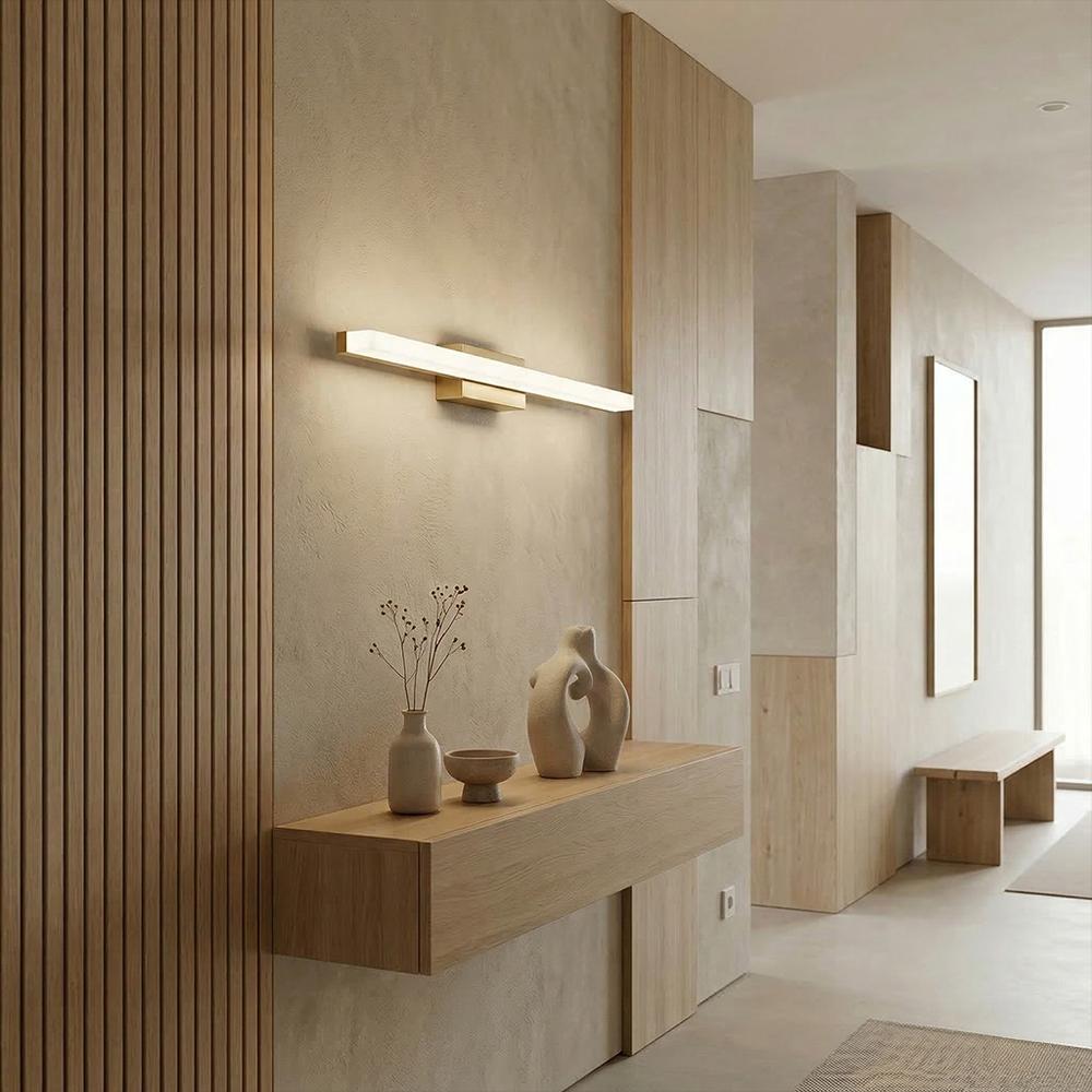 BADRUMSVÄGGLAMPA LED 60CM APP1852-1W BRUSH GOLD