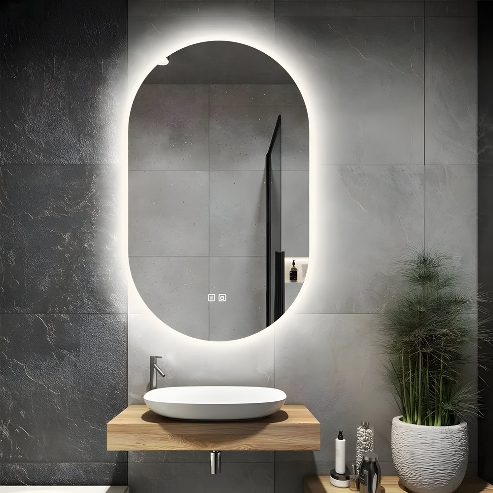 VÄGGSPEGEL LED 50x80cm S027
