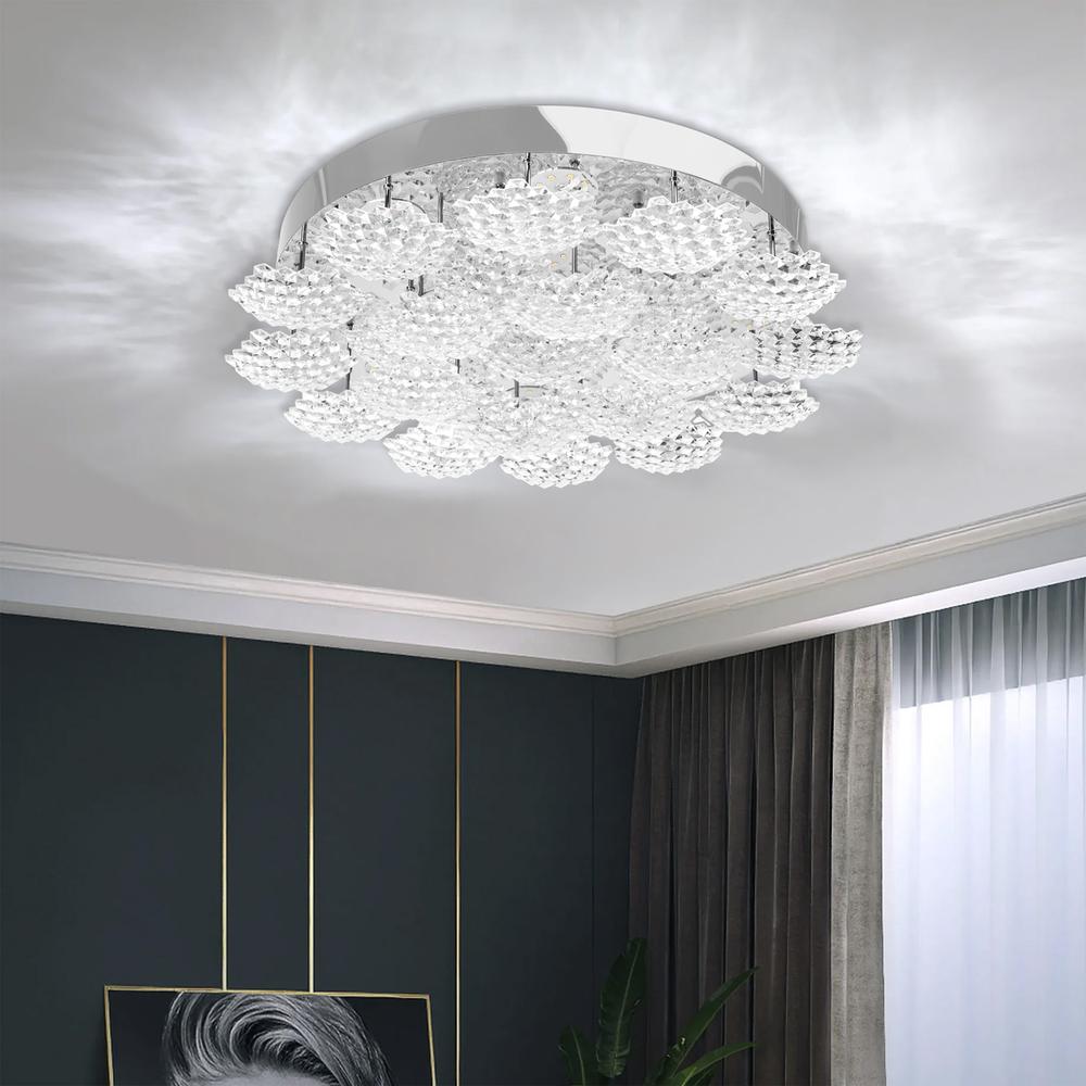 Kristall LED-plafond MS014-C Krom