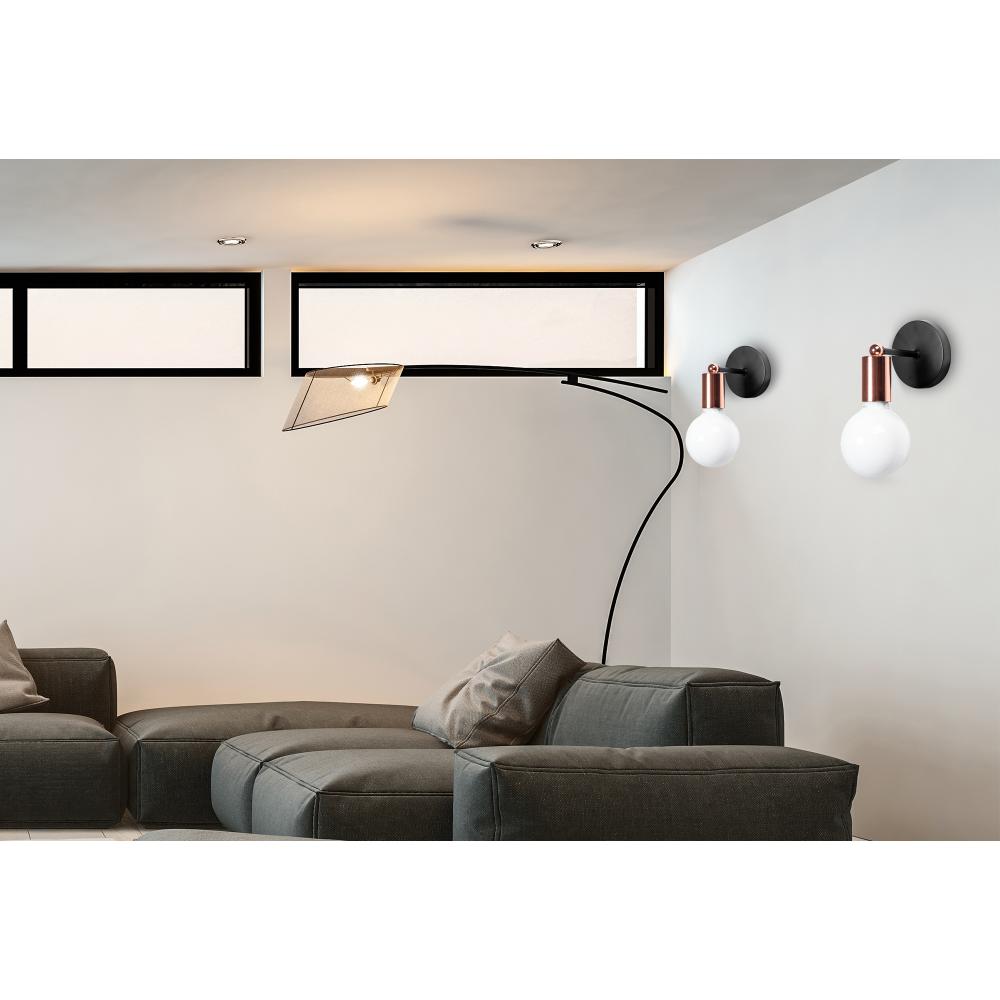 Vägglampa Metall 392205 Roséguld