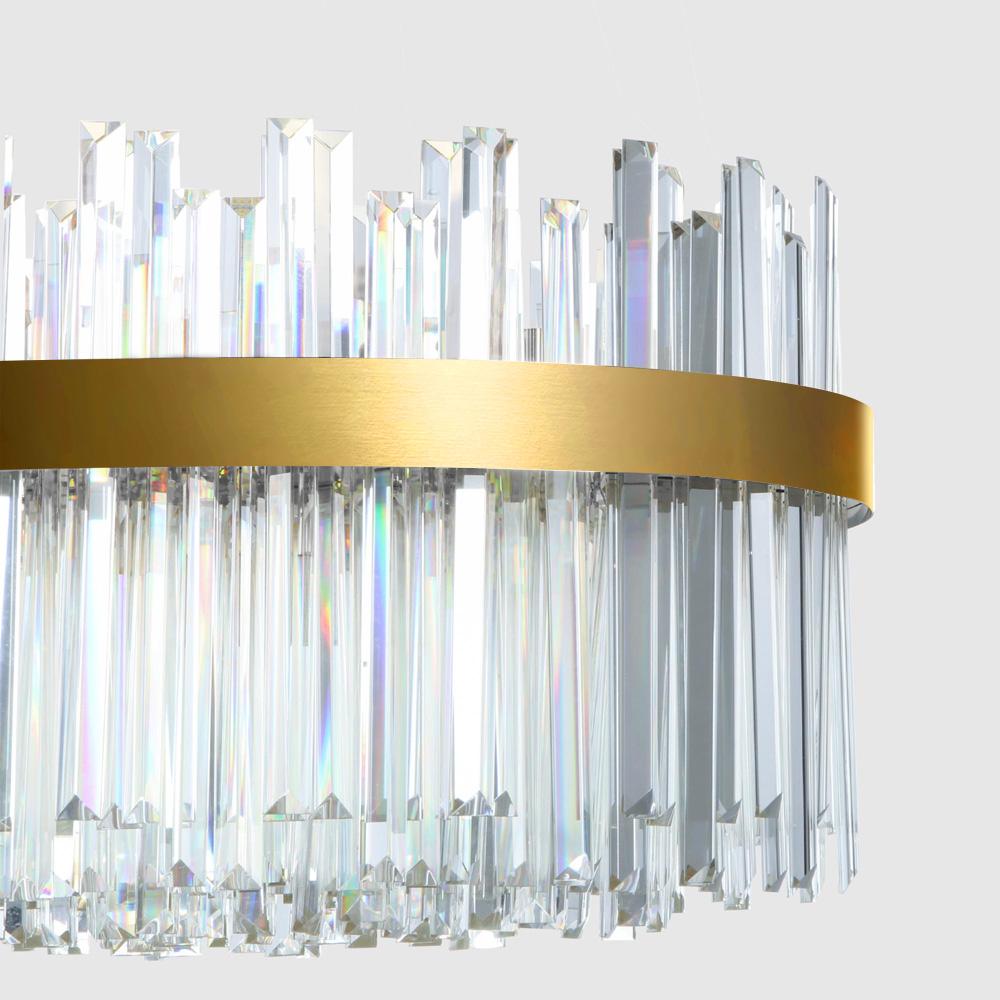 Kristalltaklampa APP1513-CP80 Guld