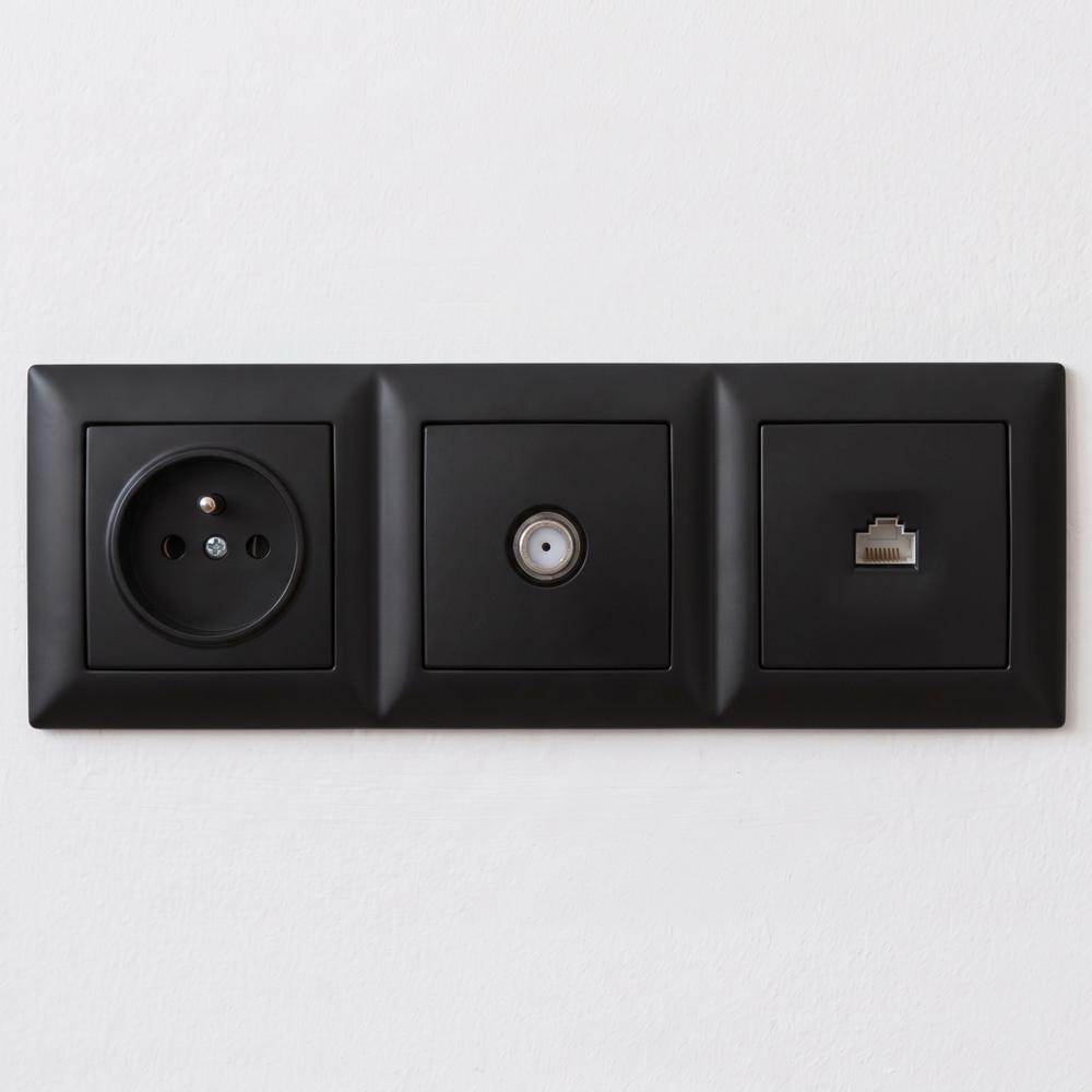 Розетка RJ45 с Рамка OSTE JNH010-S BLACK
