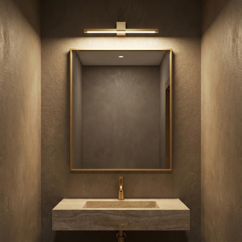 Badrum vägg LED-lampa SWE046-1W 40cm GOLD BRUSH