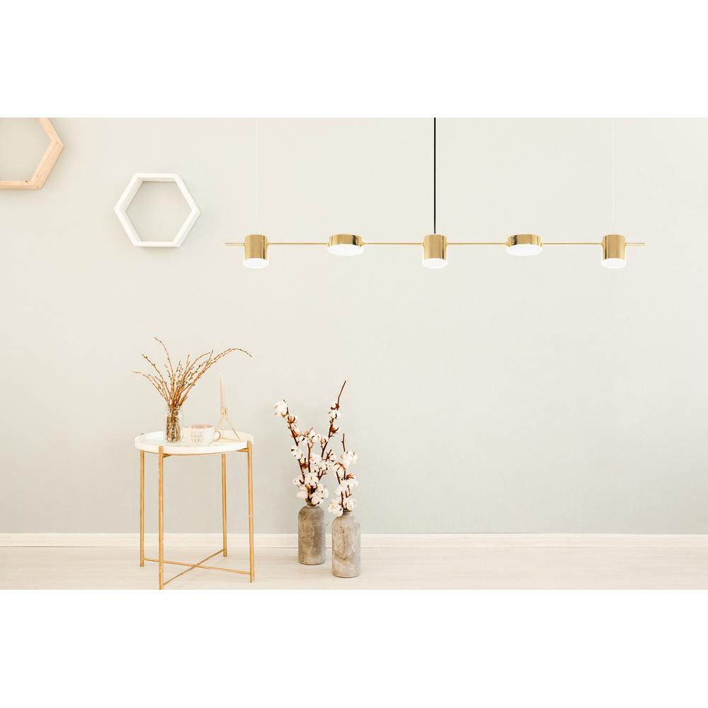 Hängande LED-taklampa APP929-5CP Guld