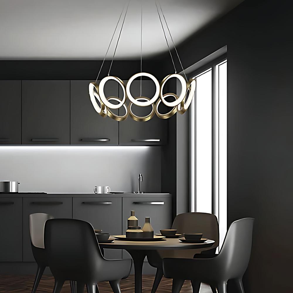 HÄNGLAMPA LED APP1800-CP BORSTAT GULD