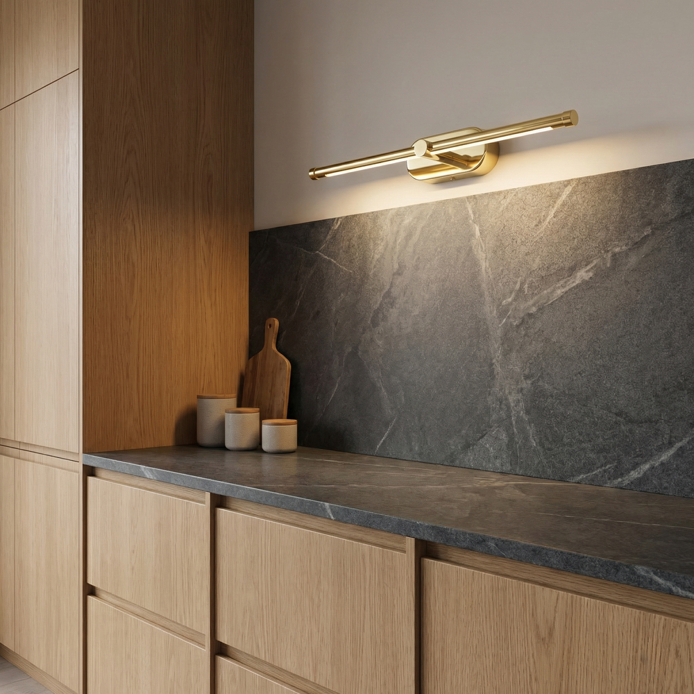 Badrum vägg LED-lampa APP1889-1W 40 cm GOLD