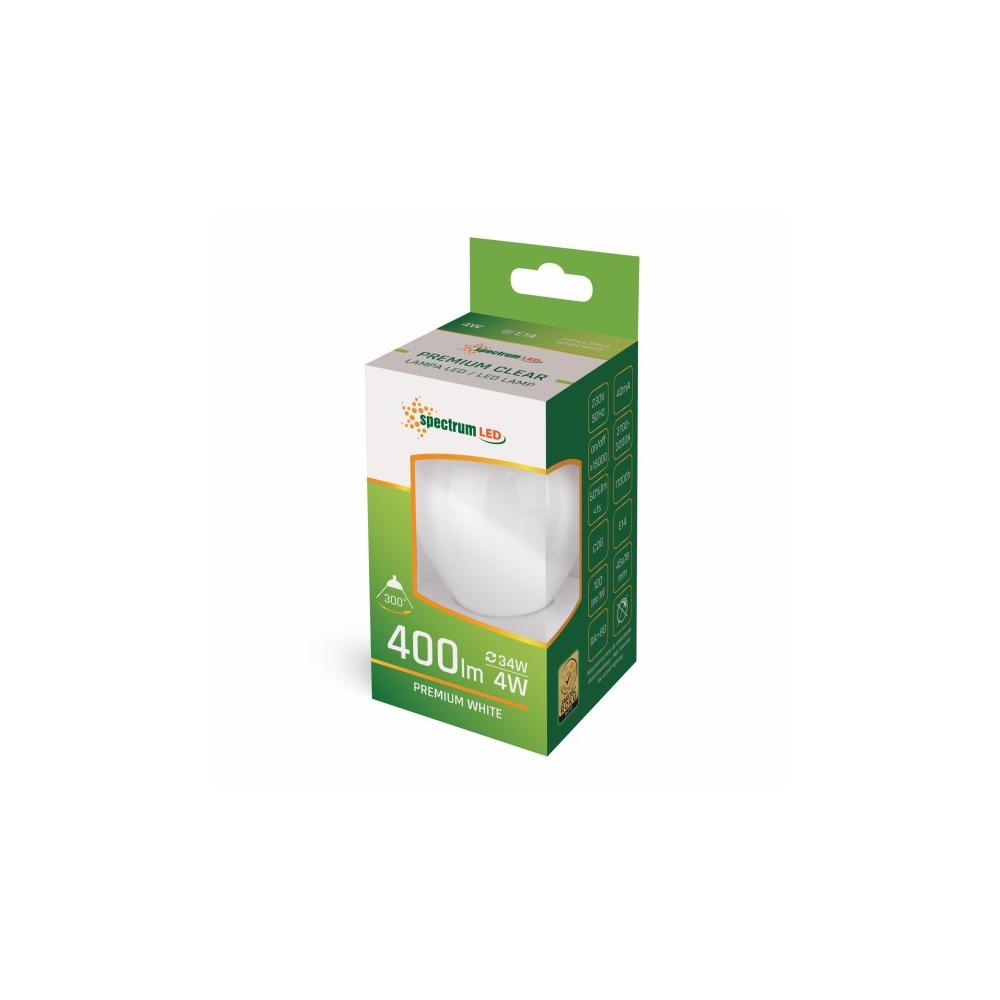 ŻARÓWKA LED KULKA E-27 4W 230V COG WW WOJ+14074