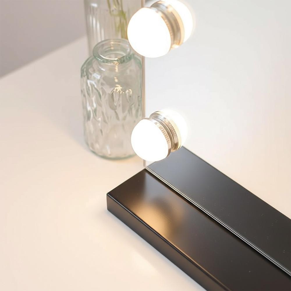 Spegel LED Hollywood Svart