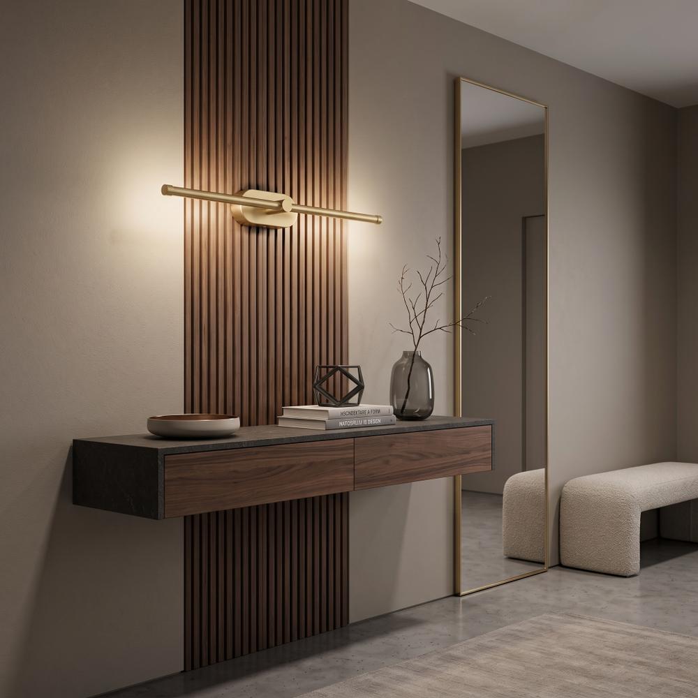 Applique da bagno LED APP1893-1W 60 cm BRUSH GOLD