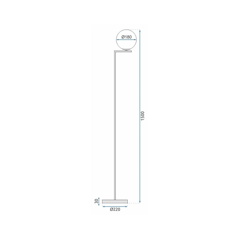 Golvlampa GLAMOUR app920-1F