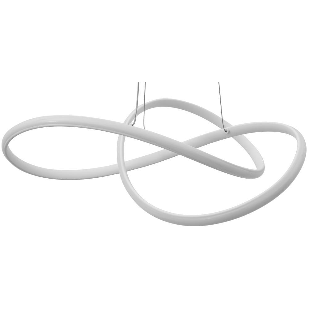 Taklampa Hängande Ring Modern LED + Fjärrkontroll APP396-CP Vit