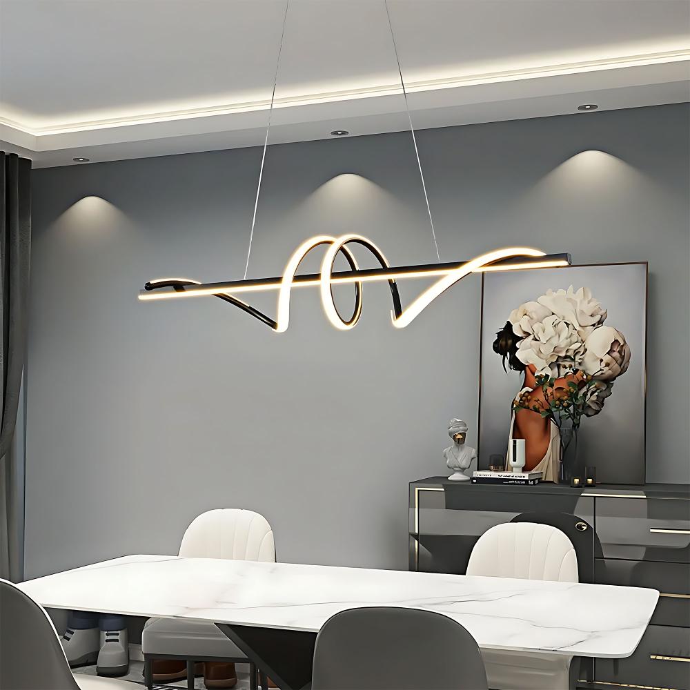 Lampa HÄNGANDE LED LHJ023-CP 120 cm SVART