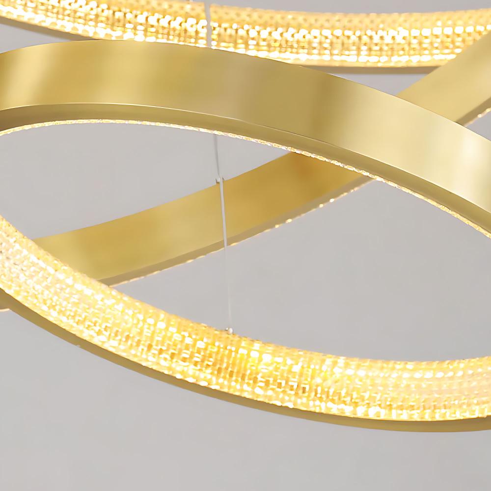 TAKLAMPA HÄNGANDE LED APP1772-CP Borstad Guld