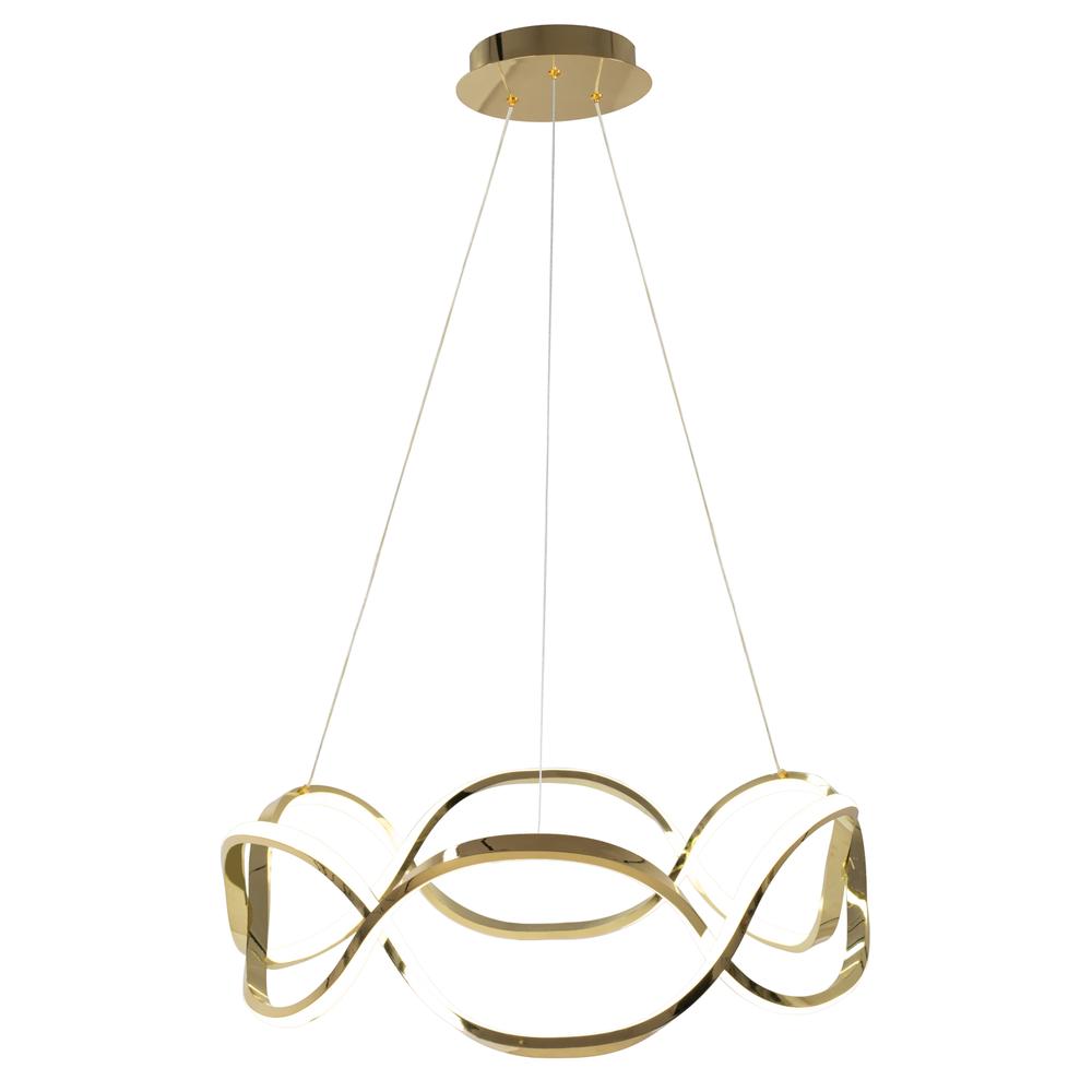 Modern taklampa LED + FJÄRRKONTROLL APP800-CP Twist Guld