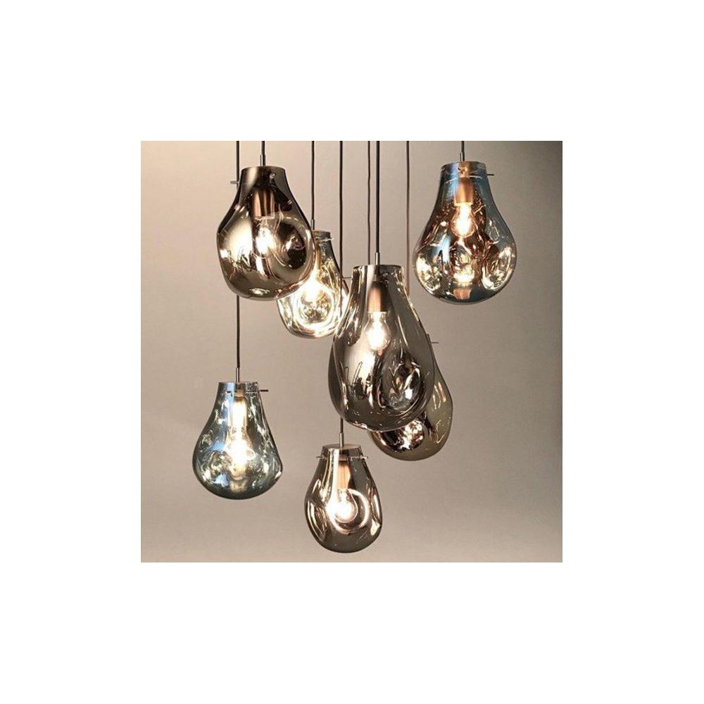 Taklampa Hängande Glas APP327-1CP BLÅ