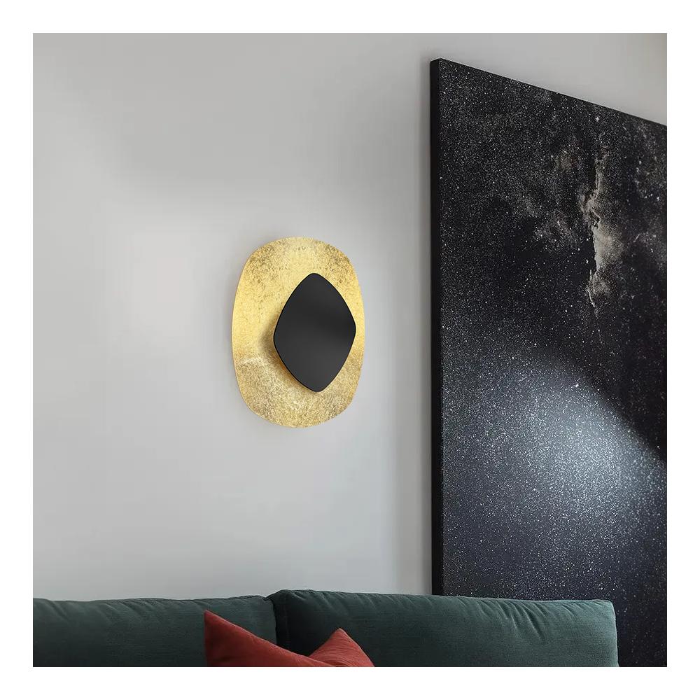 VÄGGLAMPA VÄGGLYKTA APP1270 SVART/GULD
