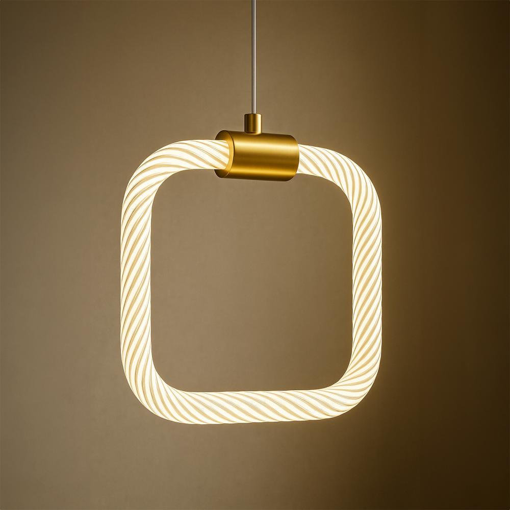 TAKLAMPA HÄNGANDE LED LHJ056-CP1 BORSTAD GULD