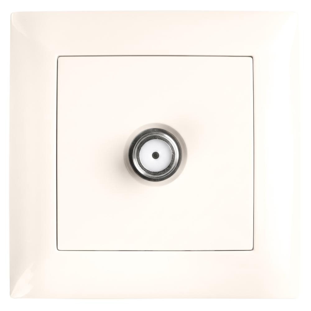 Antenas Kontaktligzda ar Rāmi OSTE JNH012-A BEIGE