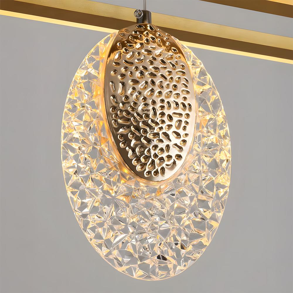 HÄNGANDE KRISTALLAMPA LED G088-1CP Guld