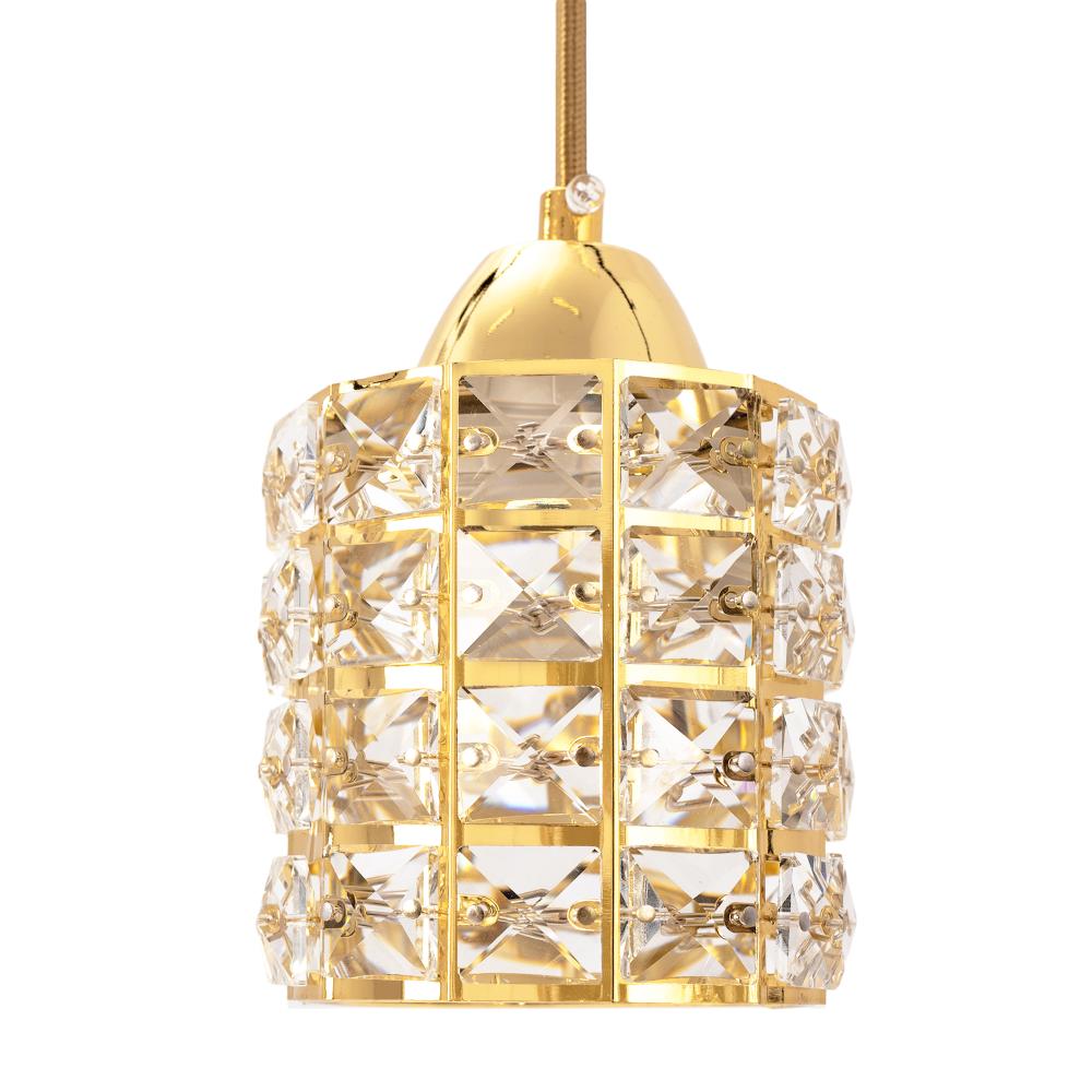 Taklampa Kristall APP724-1CP Guld