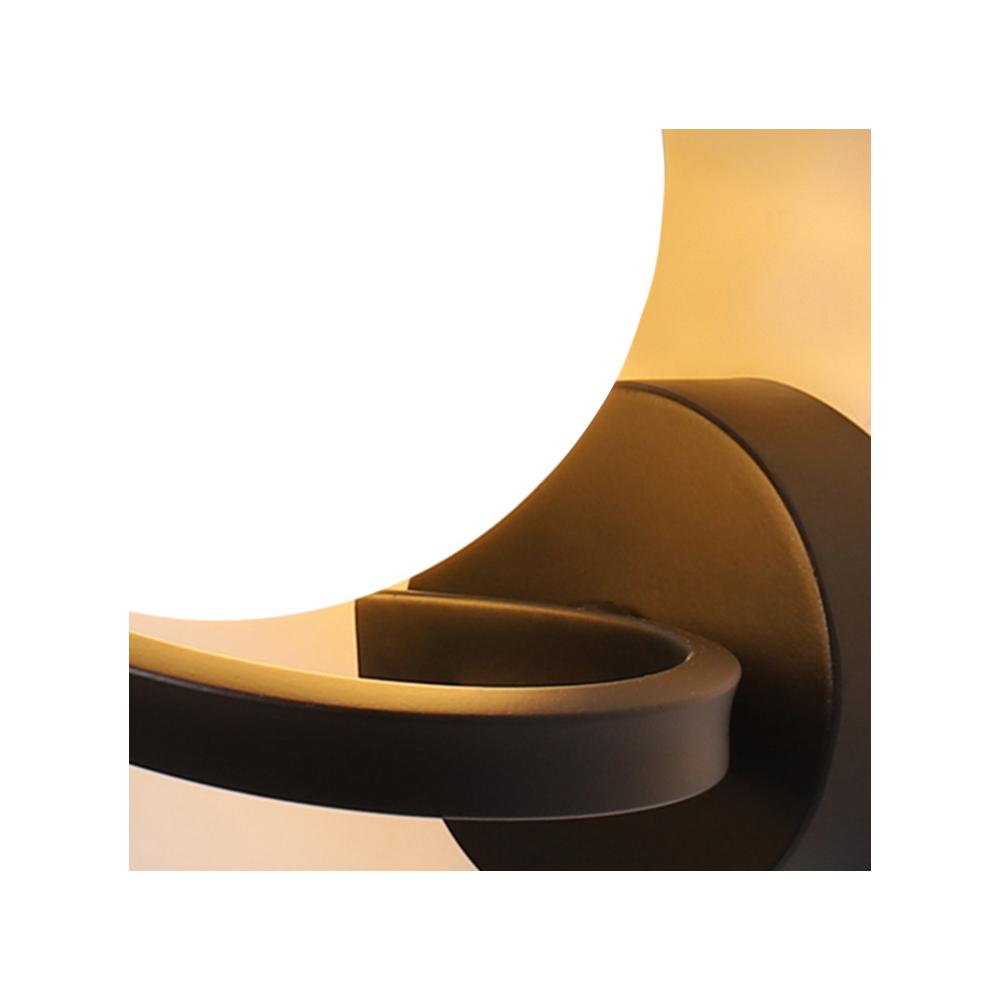 VÄGGLAMPA VÄGGLJUS APP1209-1W Svart