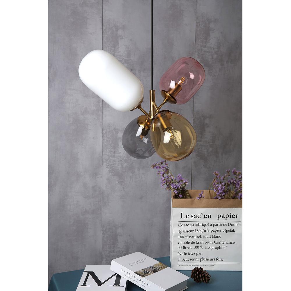 Glaspendellampa för Tak APP436-4C Multicolor