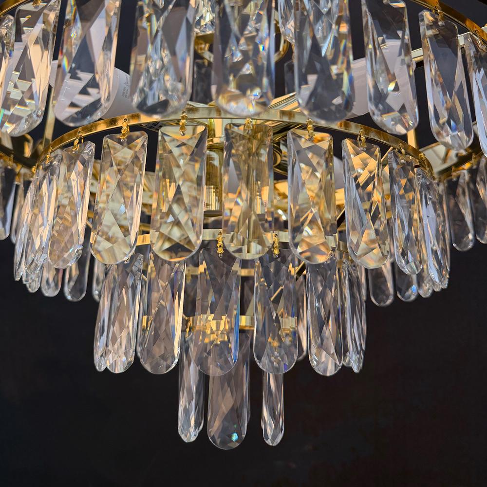 Kristall-pendellampa SWE076-CP 50cm GOLD
