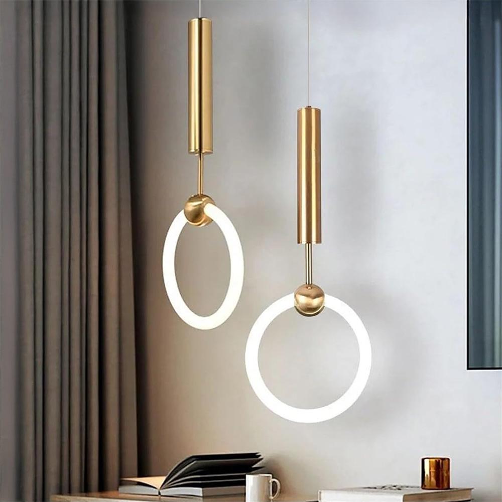 HÄNGLAMPA LED LHJ059-1CP Borstad Guld
