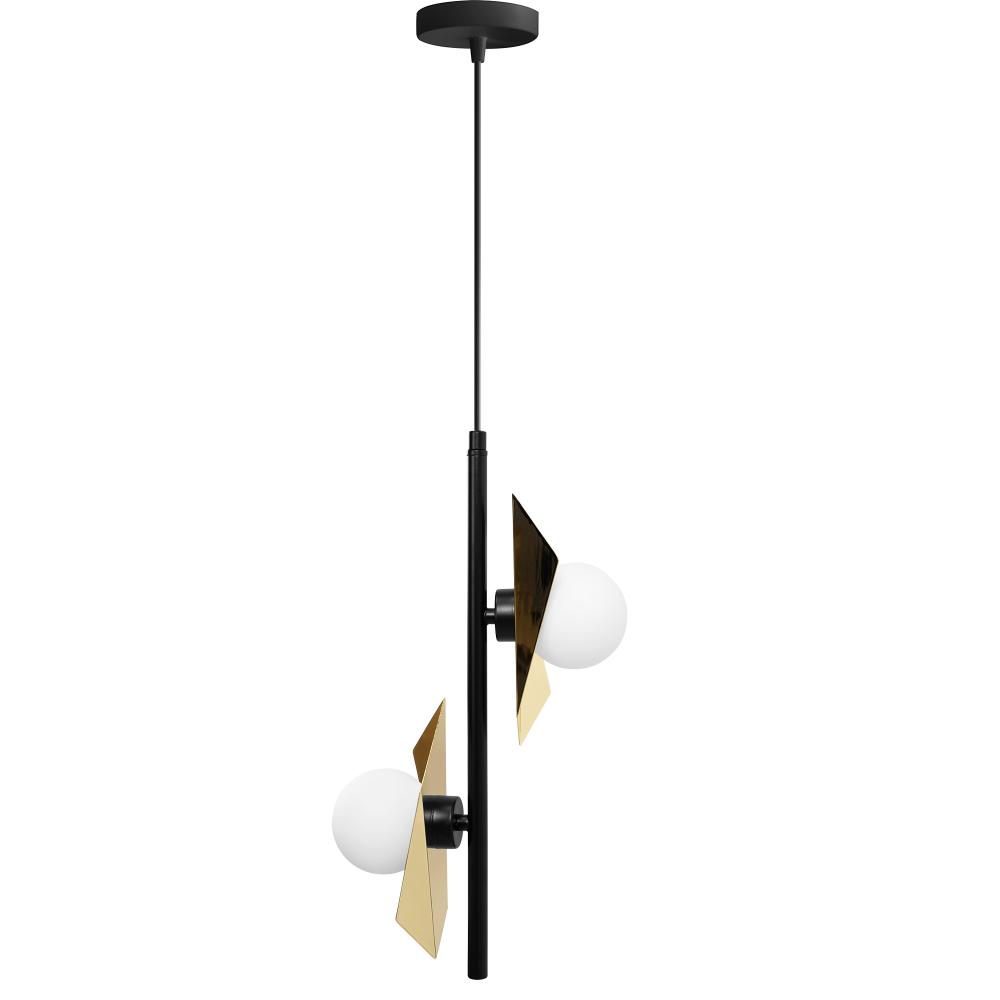 HÄNGENDE TAKLAMPA APP1410-CP SVART/GULD