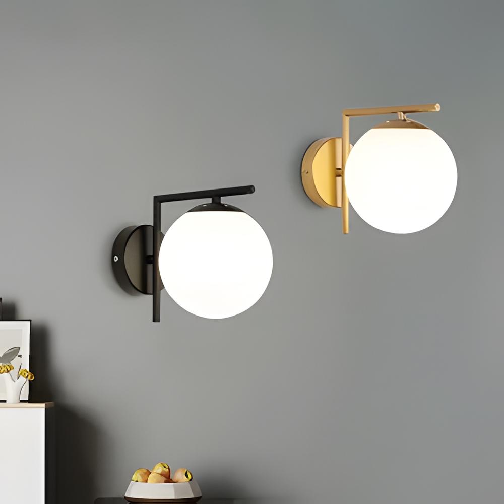 Vägglampa G101-1W Svart Vit
