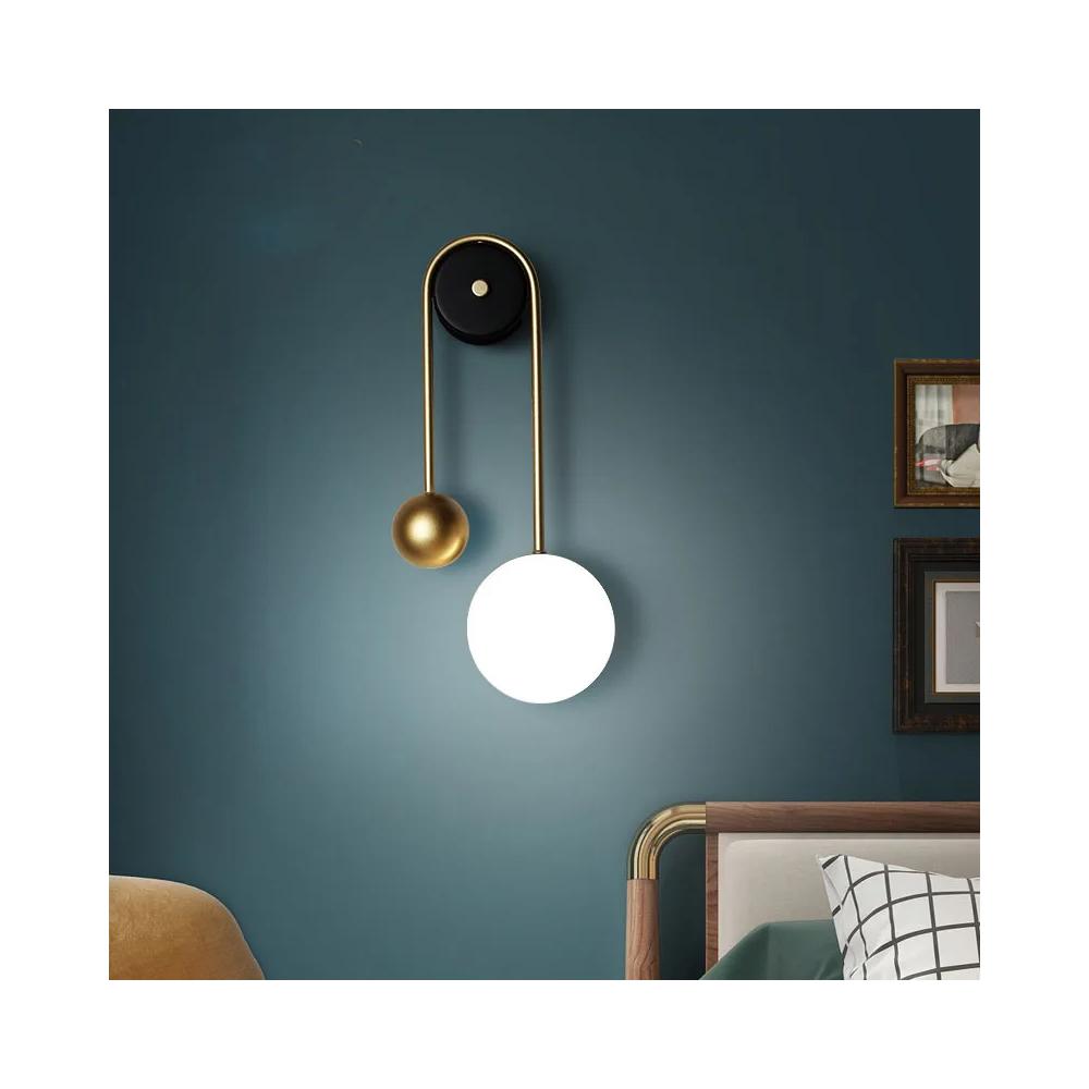 VÄGGLAMPA VÄGGLAMPE APP1474-W GULD