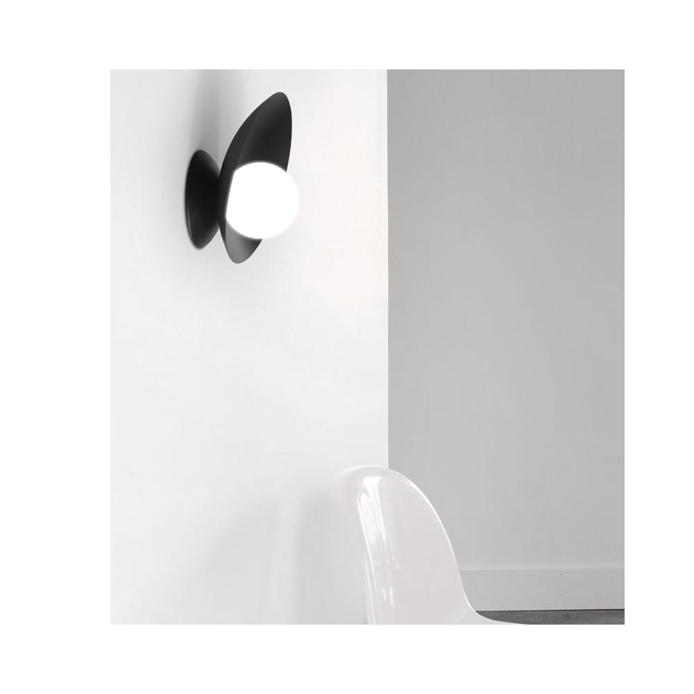 VÄGGLAMPA VÄGGLYKTA APP1188-1W Svart