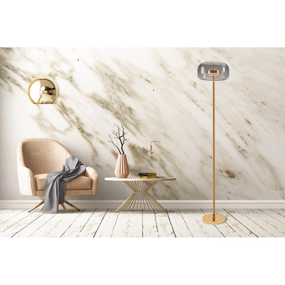 Golvlampa LED APP749-1F Guld