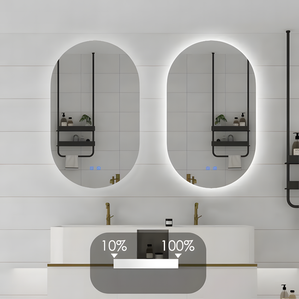 VÄGGSPEGEL LED 50x80cm S027