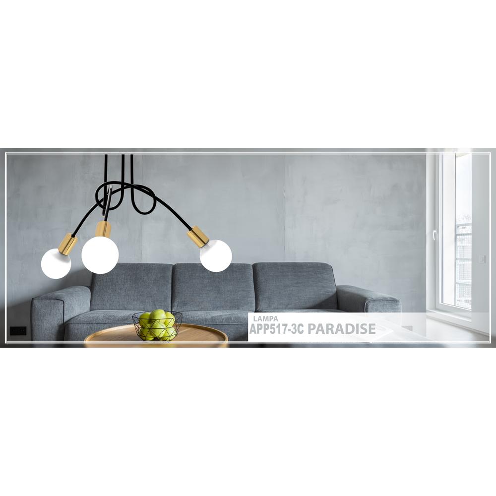 Lampa Paradise 3 APP517-3C Svart
