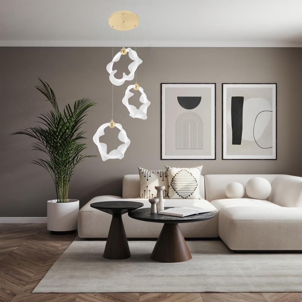 HÄNGLAMPA LED G012-3CPR GULD