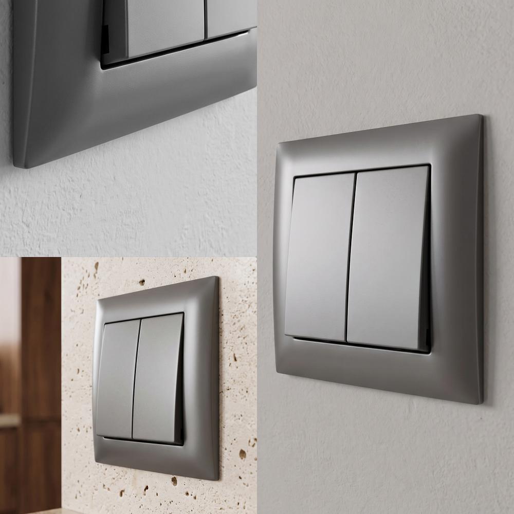 Marco simple para enchufes OSTE JNH013-1F Grey