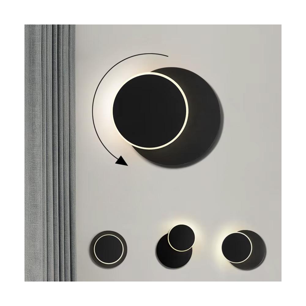 VÄGGLAMPA LED LHJ082-W Svart