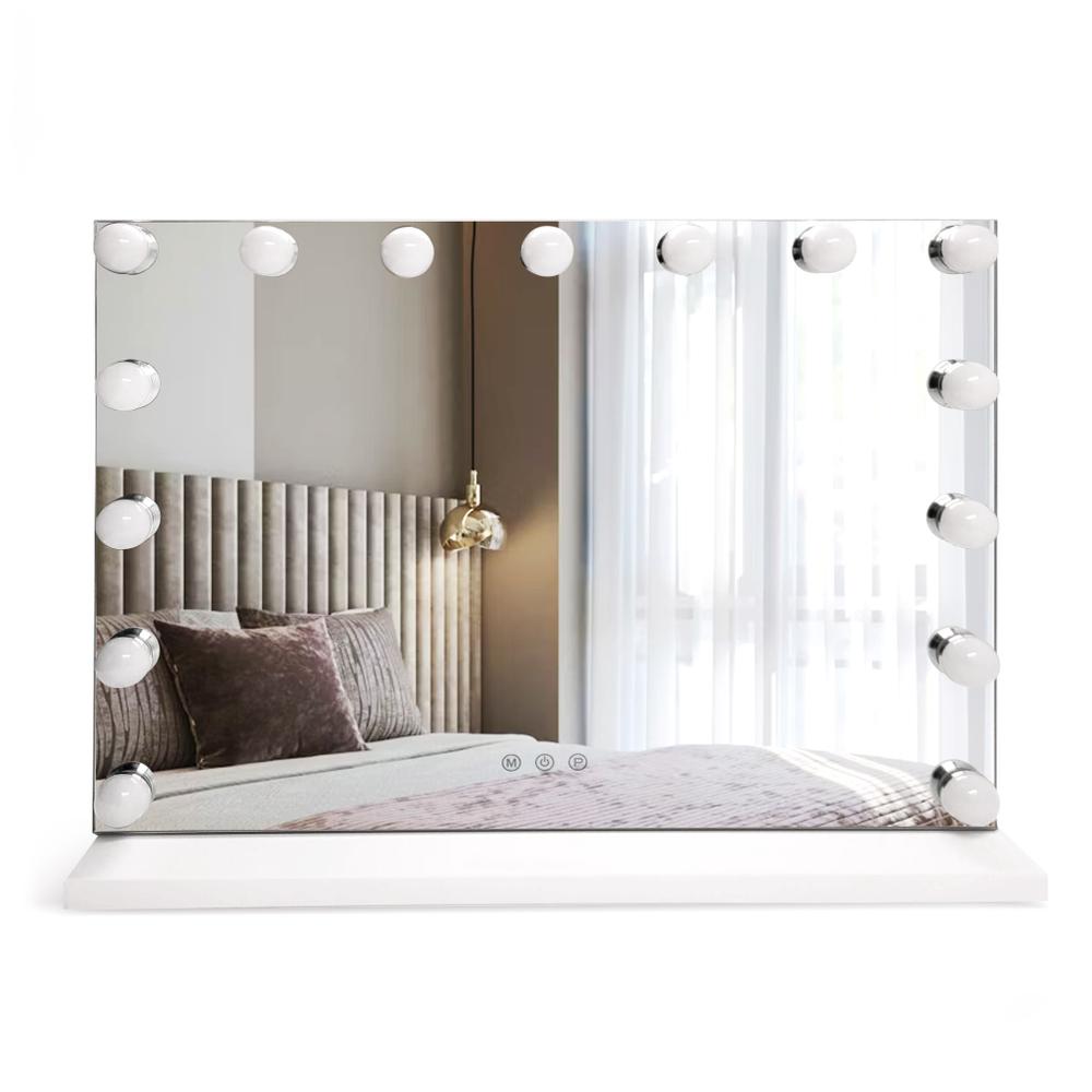 LED-väggspegel HOLLYWOOD White